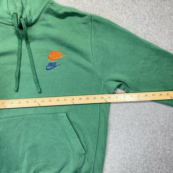 Nike Hoodie Sportswear Essentials+ Mens M Med Green Sweatshirt Swoosh DM8882-350 - Picture 12 of 13